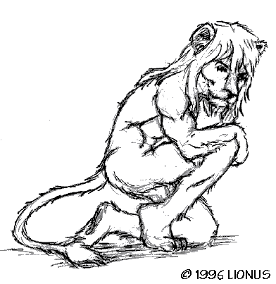 Kneeling by Lionus